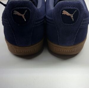 Puma Men's Navy Suede Sneakers